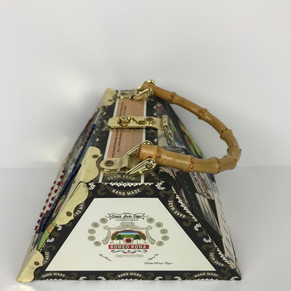 Unique Romeo Roma Cigar Box Purse Inside Leopard